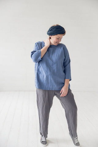 Kimono Linen Top Blouse Old Linen Mill 