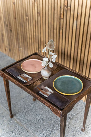 Leather Placemats Gift Idea Old Linen Mill 