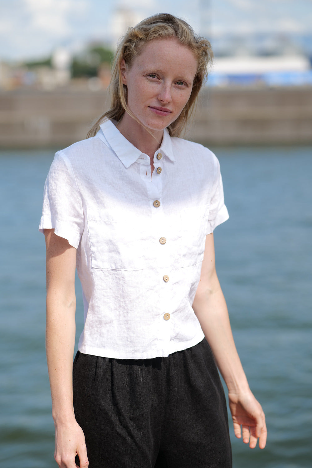 Light Linen Summer Shirt from 100% natural fabric