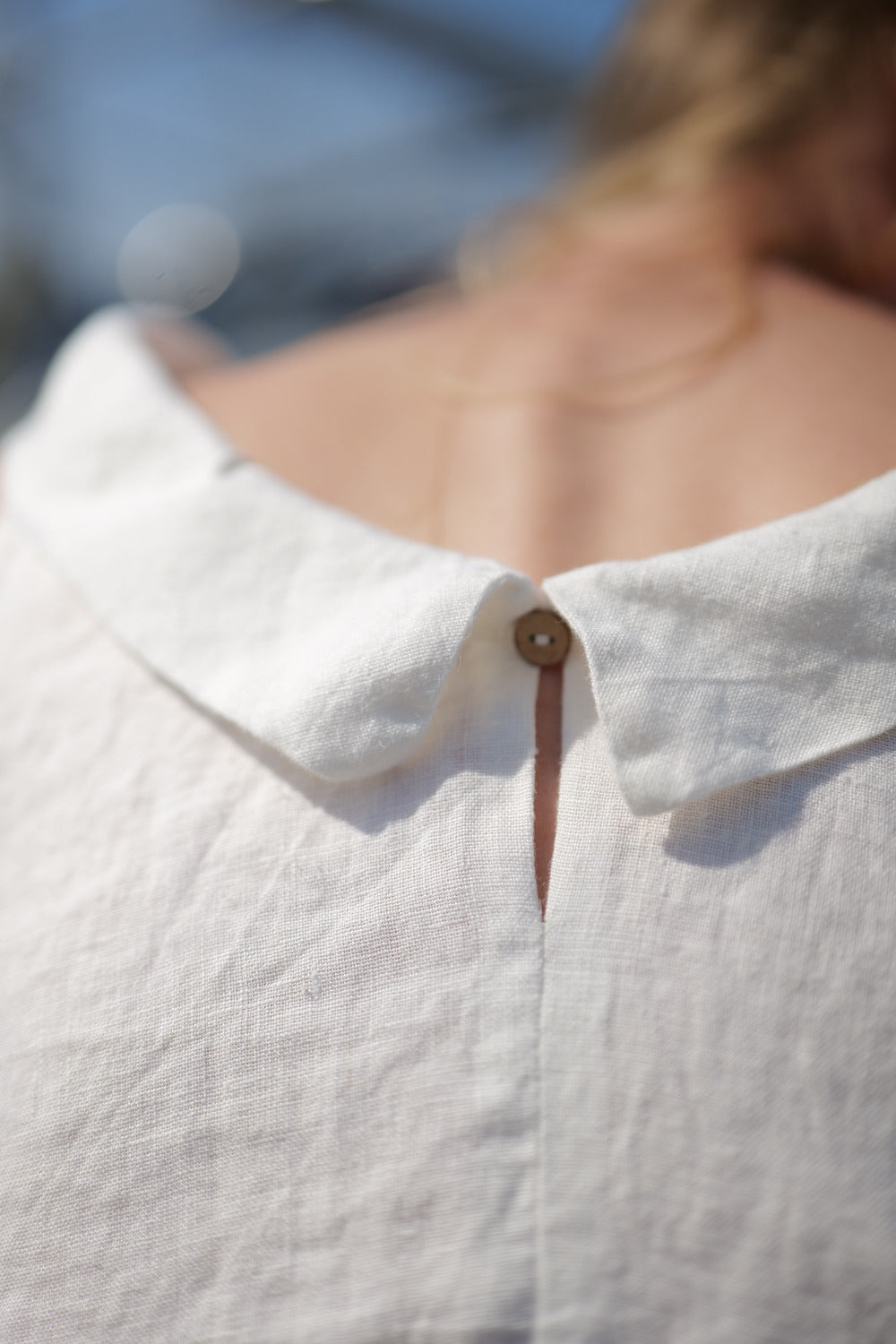 Light Linen Summer Top Jasmine T54 Old Linen Mill