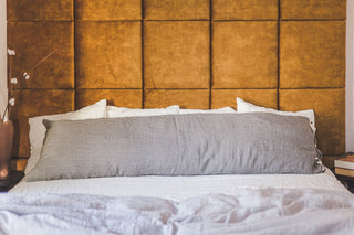 Linen Body Pillowcase with Ties In Various Colors Old Linen Mill