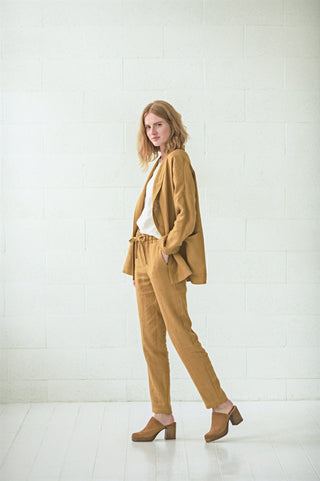 Linen Boho Style Jacket with Belt Old Linen Mill 