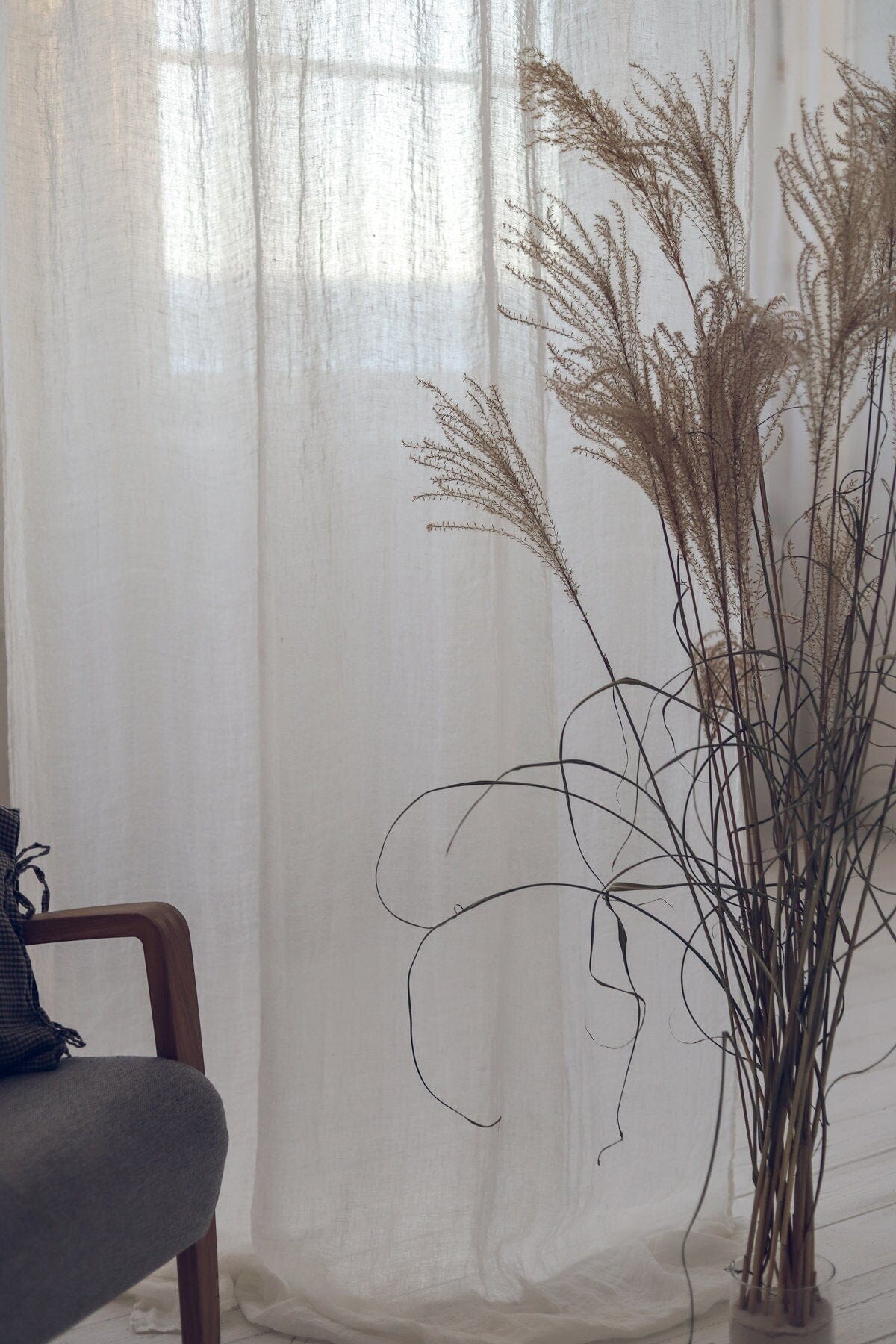 Linen Day Drapes See-Through Curtains Old Linen Mill 