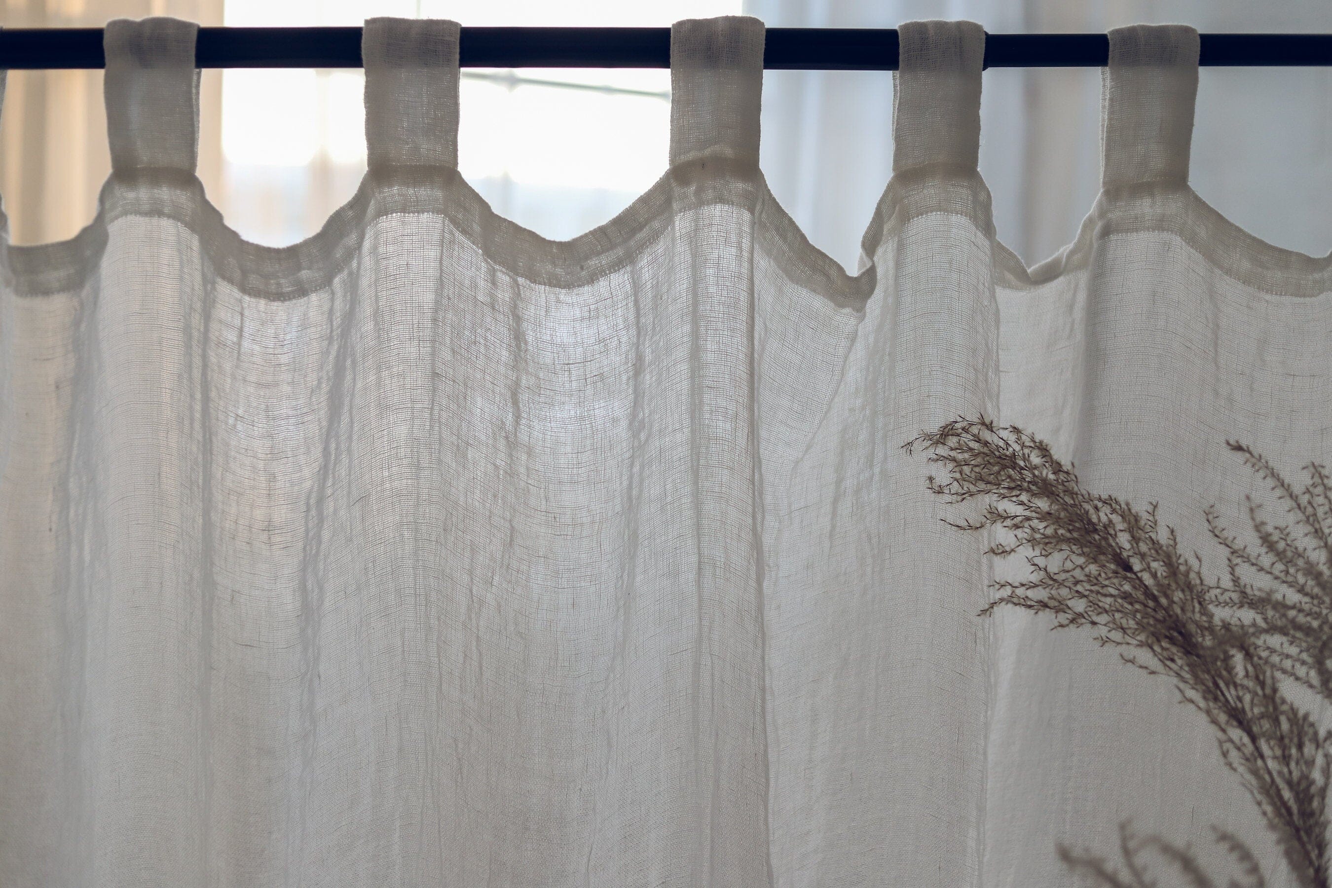 Linen Day Drapes See-Through Curtains Old Linen Mill 