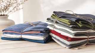 Linen Fabric Offcuts & Remnants Bundle Old Linen Mill
