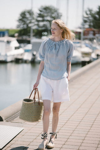 Linen Gauze Peasant Top Blouse Old Linen Mill