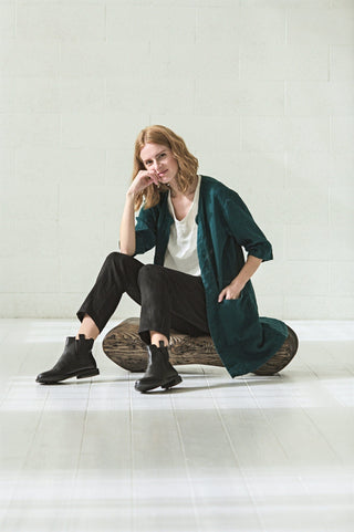 Linen Jacket with Pockets Old Linen Mill 