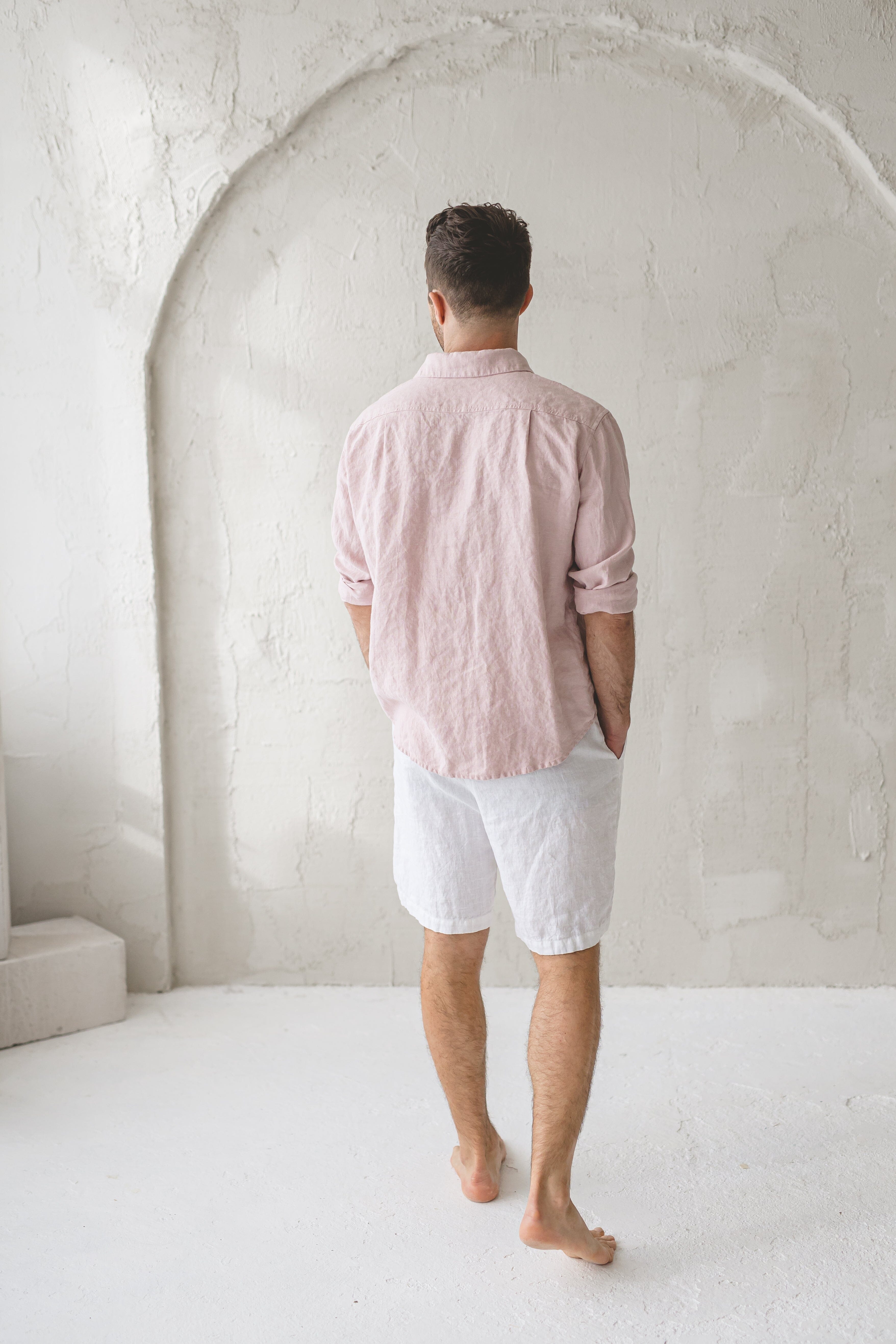 Linen Men's Shorts Old Linen Mill