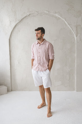 Linen Men's Shorts Old Linen Mill