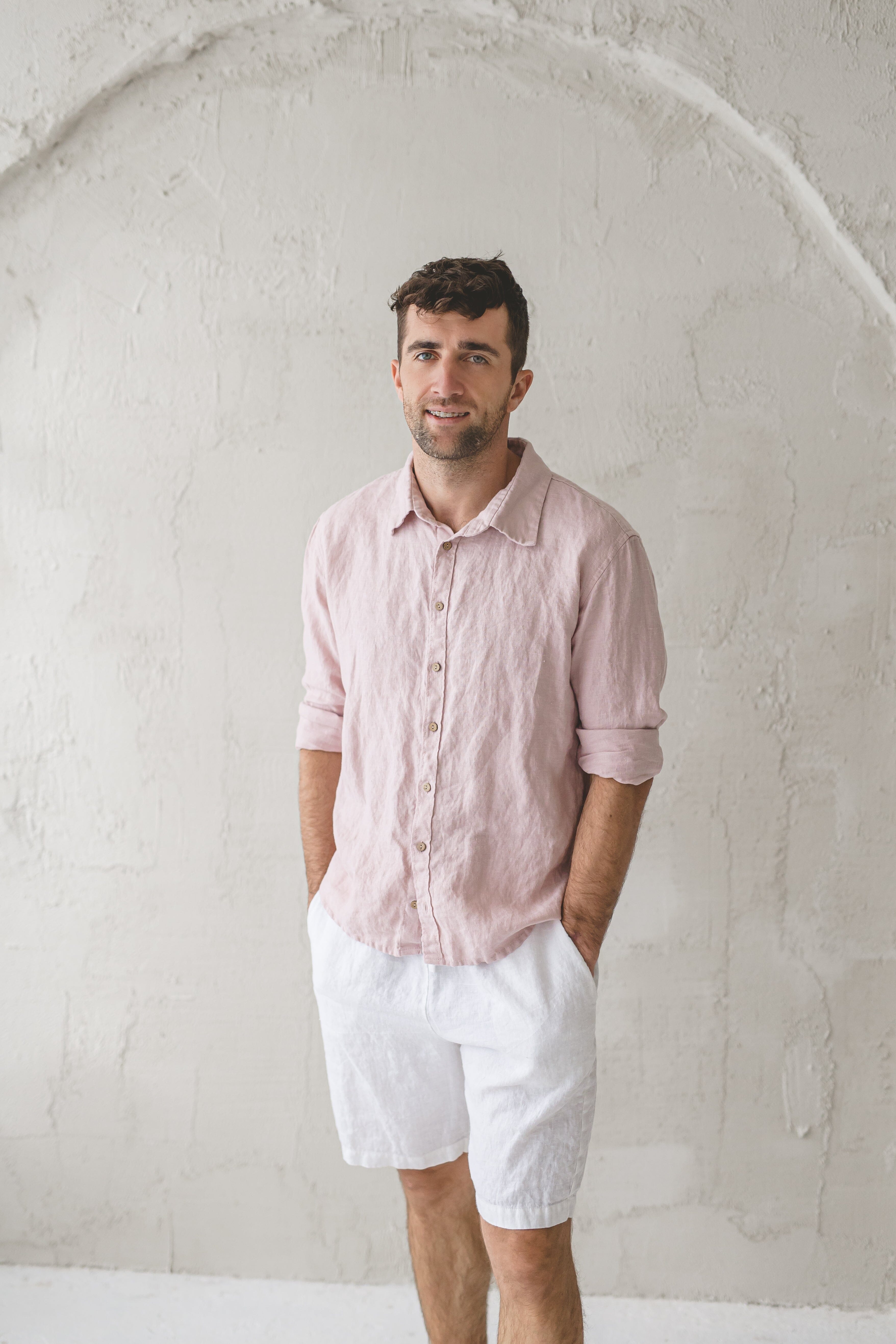 Linen Men's Shorts Old Linen Mill