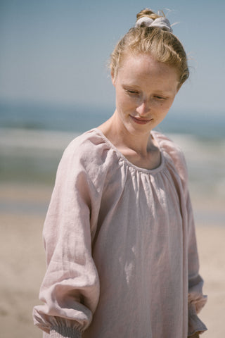 Linen Mini Summer Dress Lily D60 Old Linen Mill