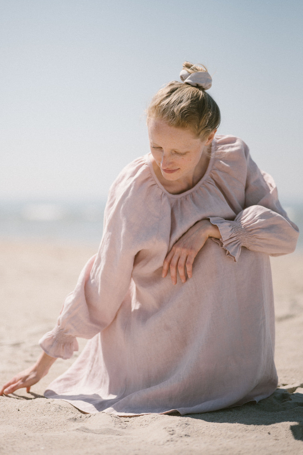 Linen Mini Summer Dress Lily D60 Old Linen Mill