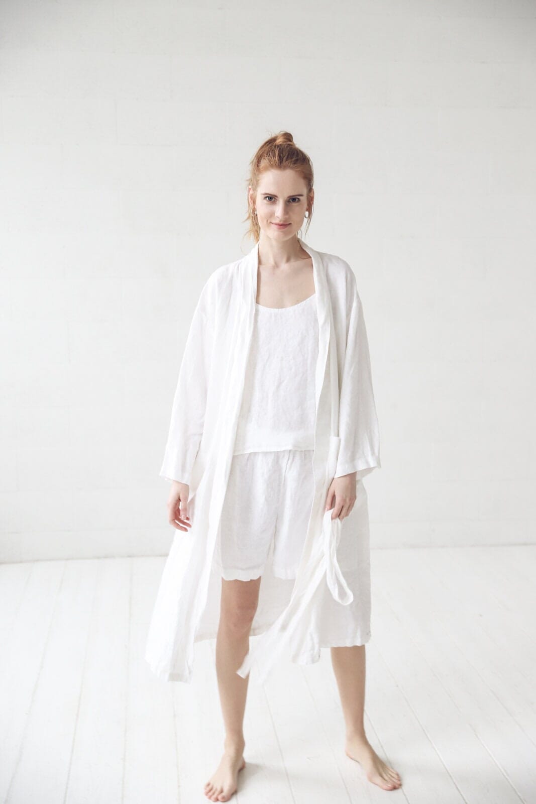 Linen Nightwear Set Gift For Her Old Linen Mill 
