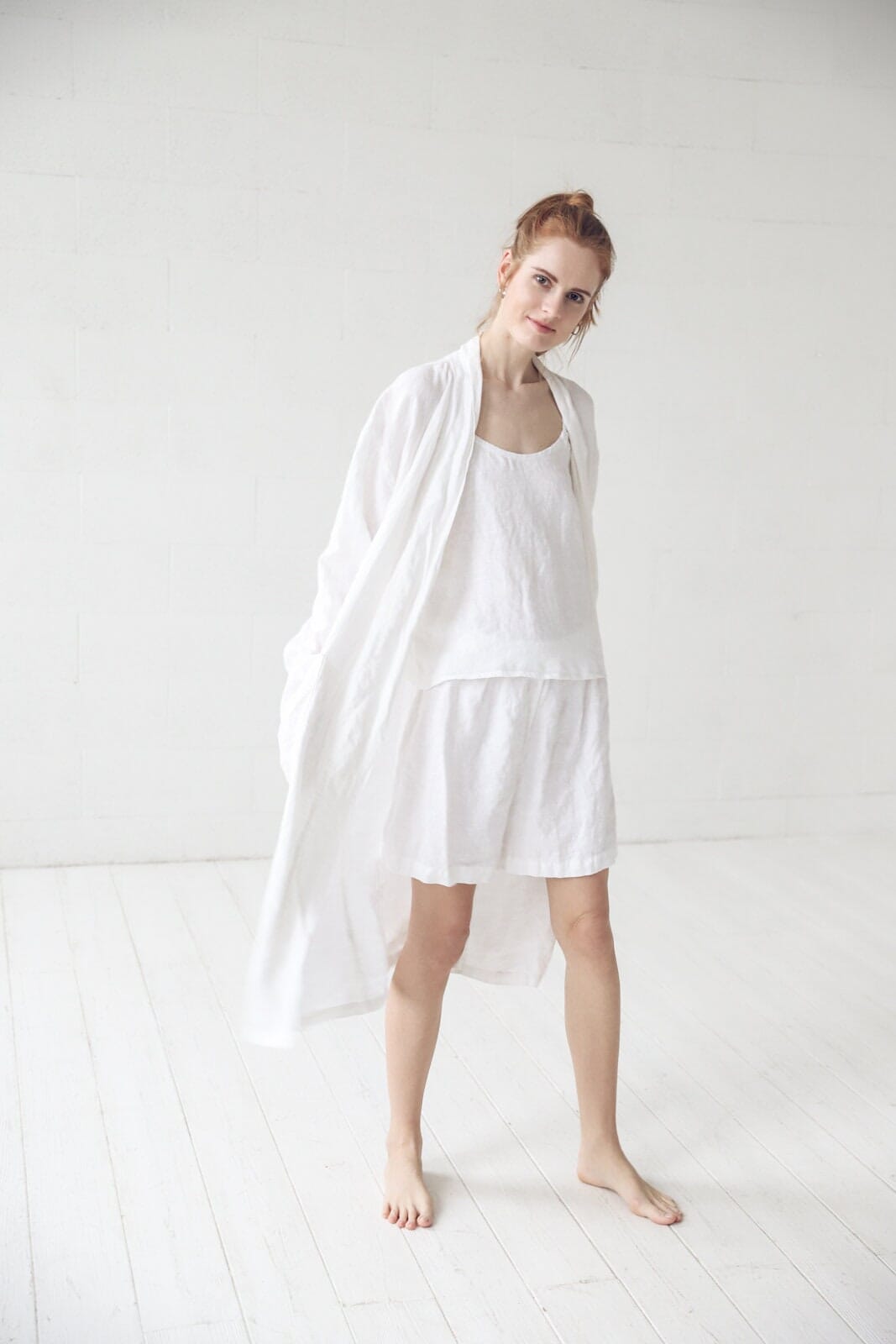 Linen Nightwear Set Gift For Her Old Linen Mill 