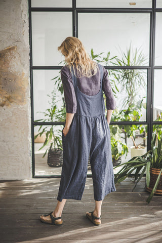 Linen Oversized Unisex Jumpsuit Old Linen Mill 