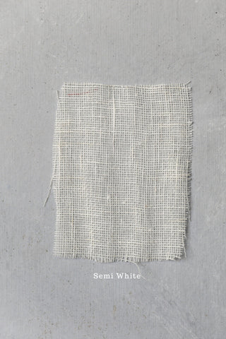 Linen See-Through Day Curtain with Tab Top Old Linen Mill