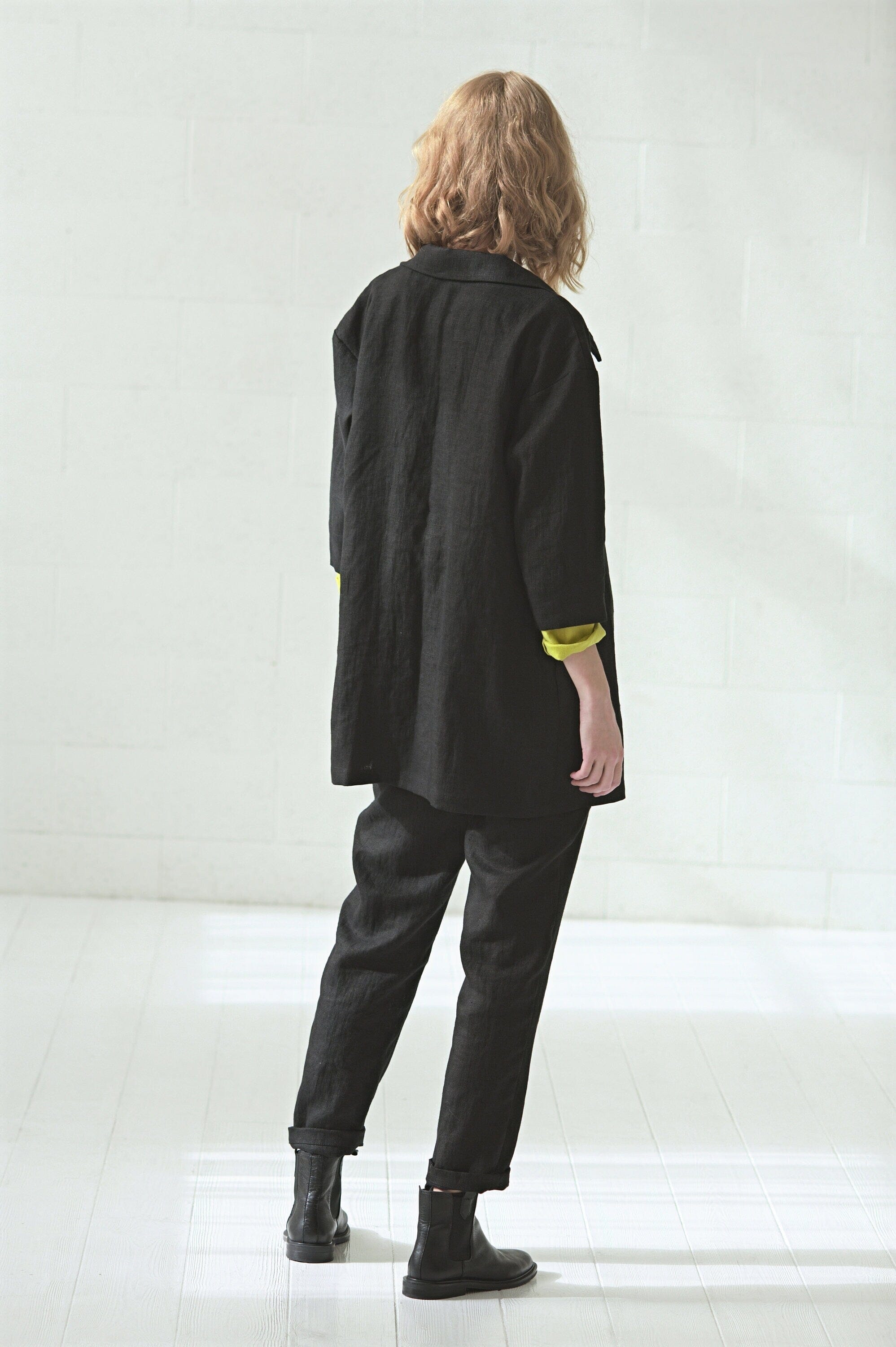 Linen Shirt Jacket with Pockets Old Linen Mill 