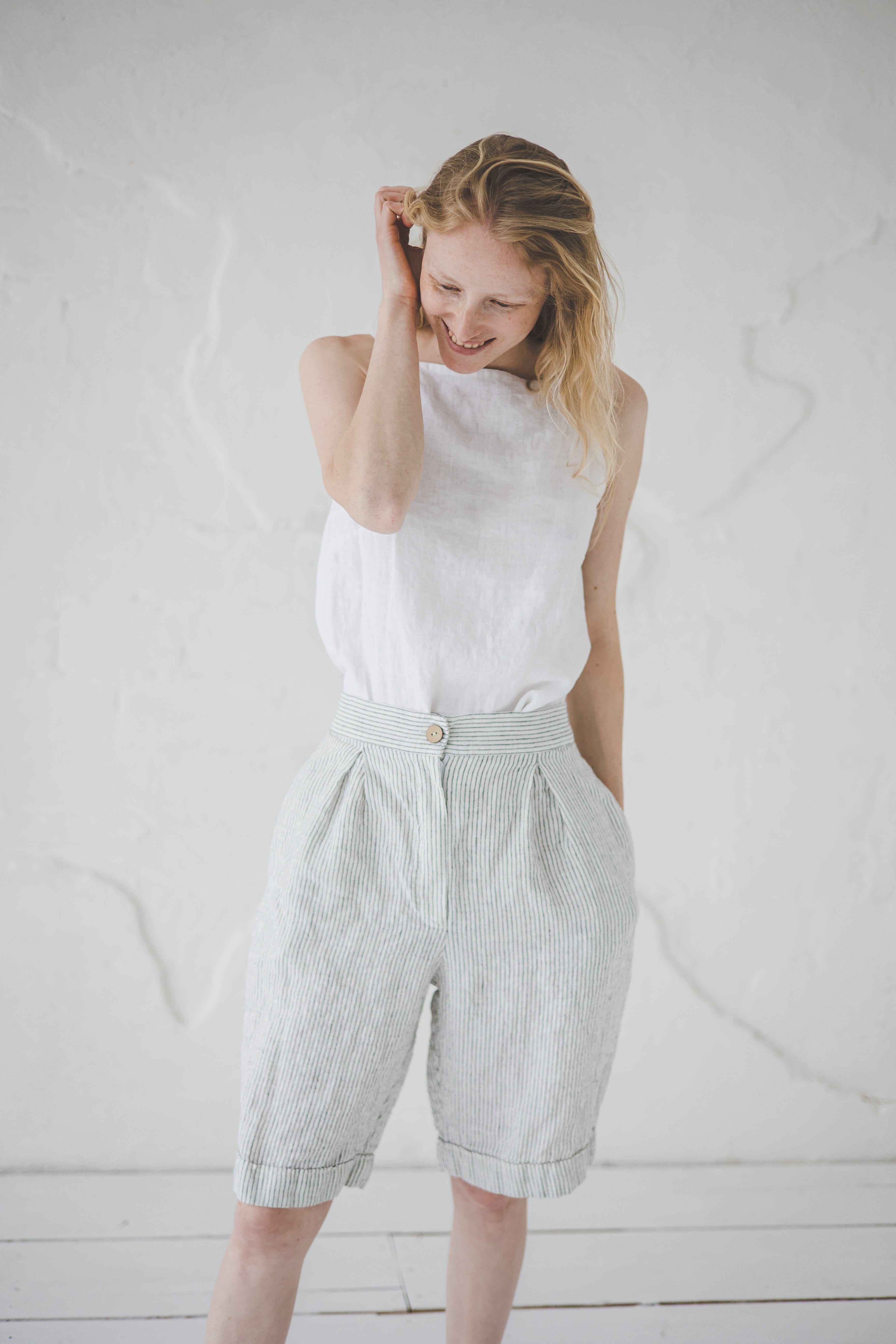 Linen Shorts 361 Old Linen Mill