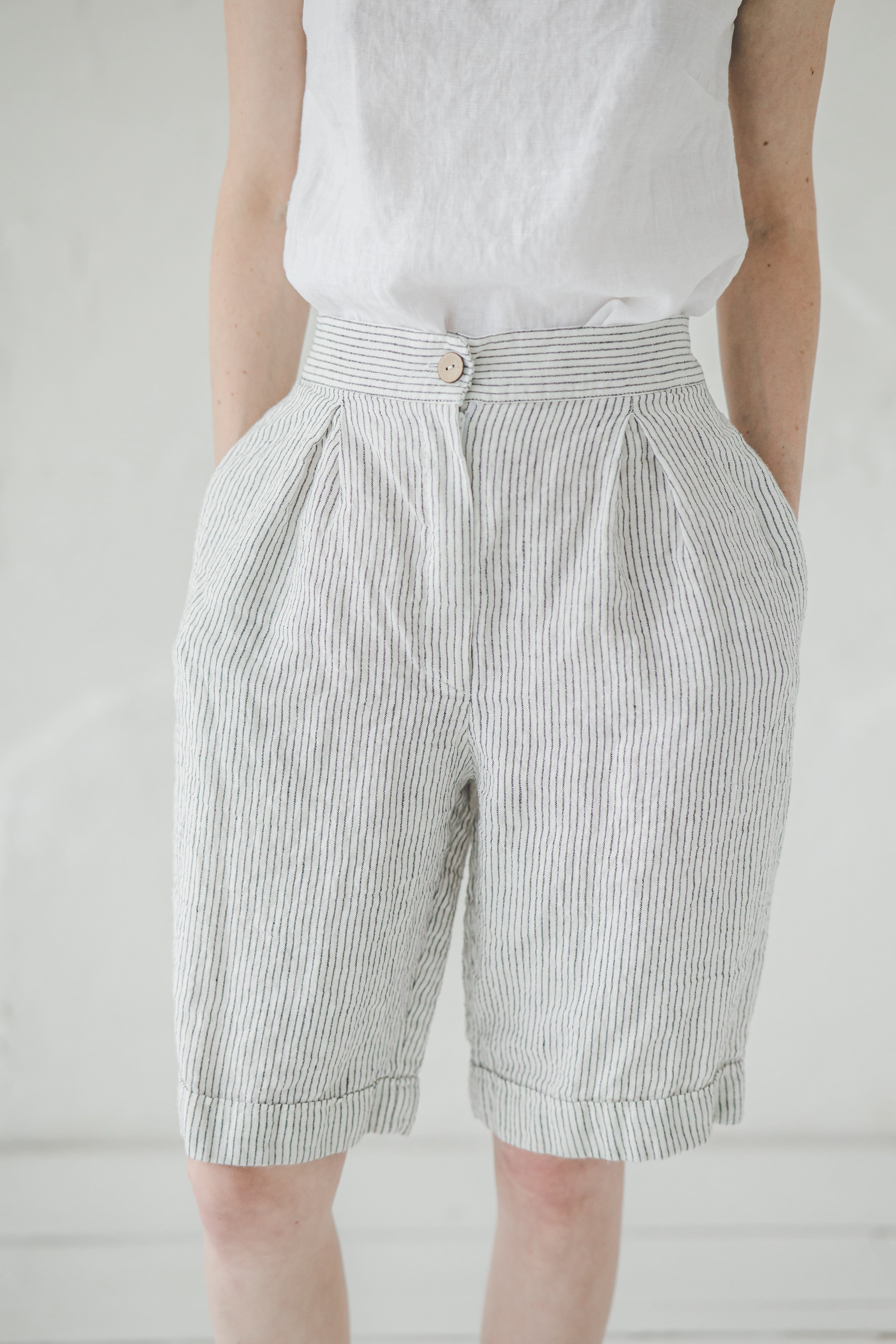 Linen Shorts 361 Old Linen Mill