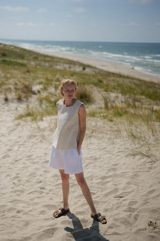 Linen Summer Polka Dot Top Cumbia summer outfit