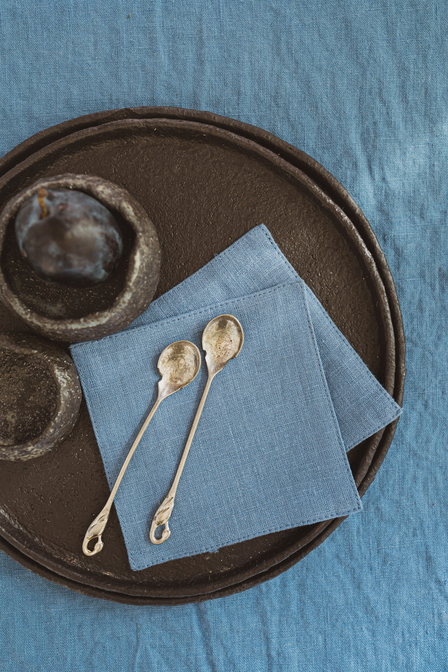 Linen Table Coasters TC17x17 Old Linen Mill