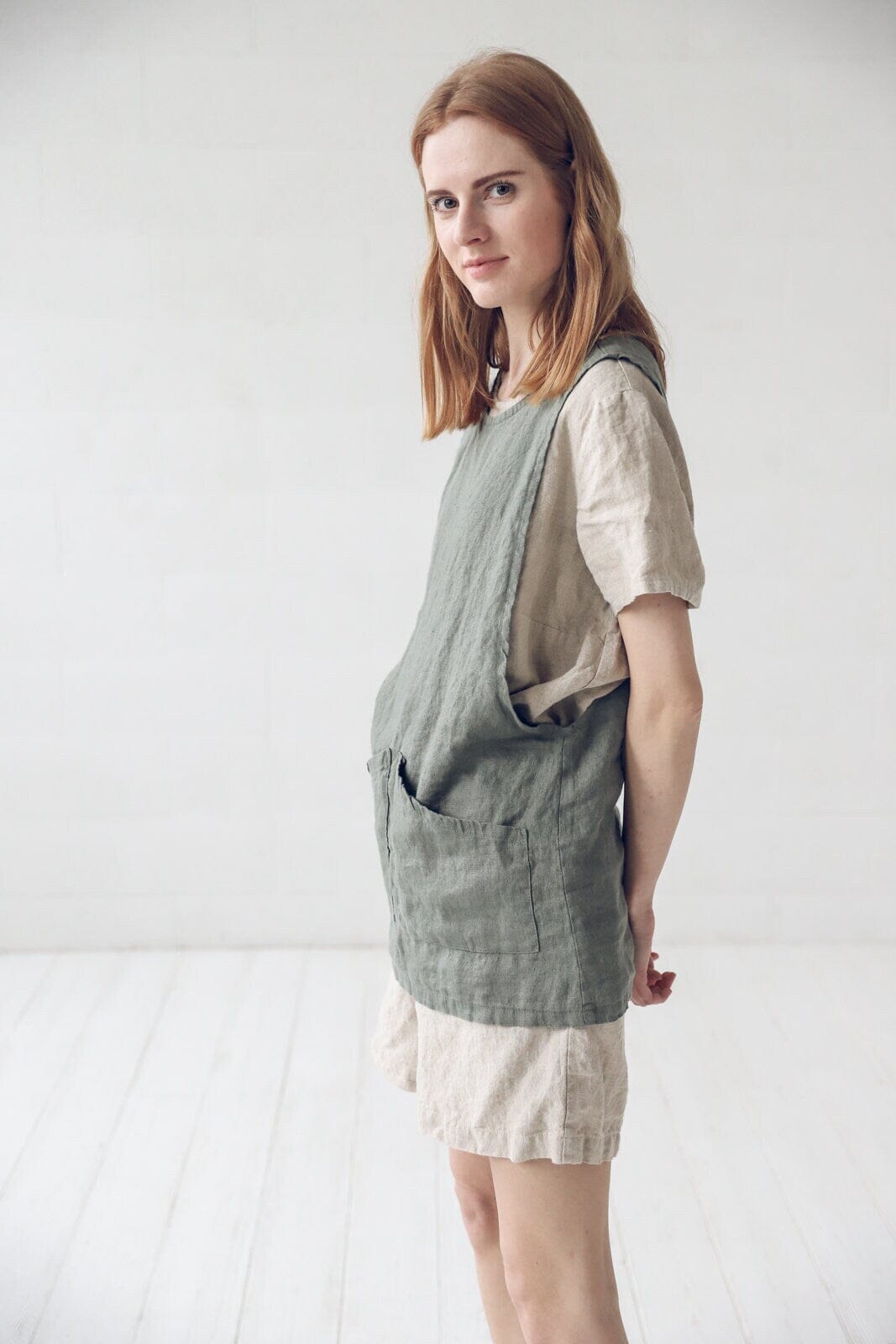 Linen Tee for Women Old Linen Mill 