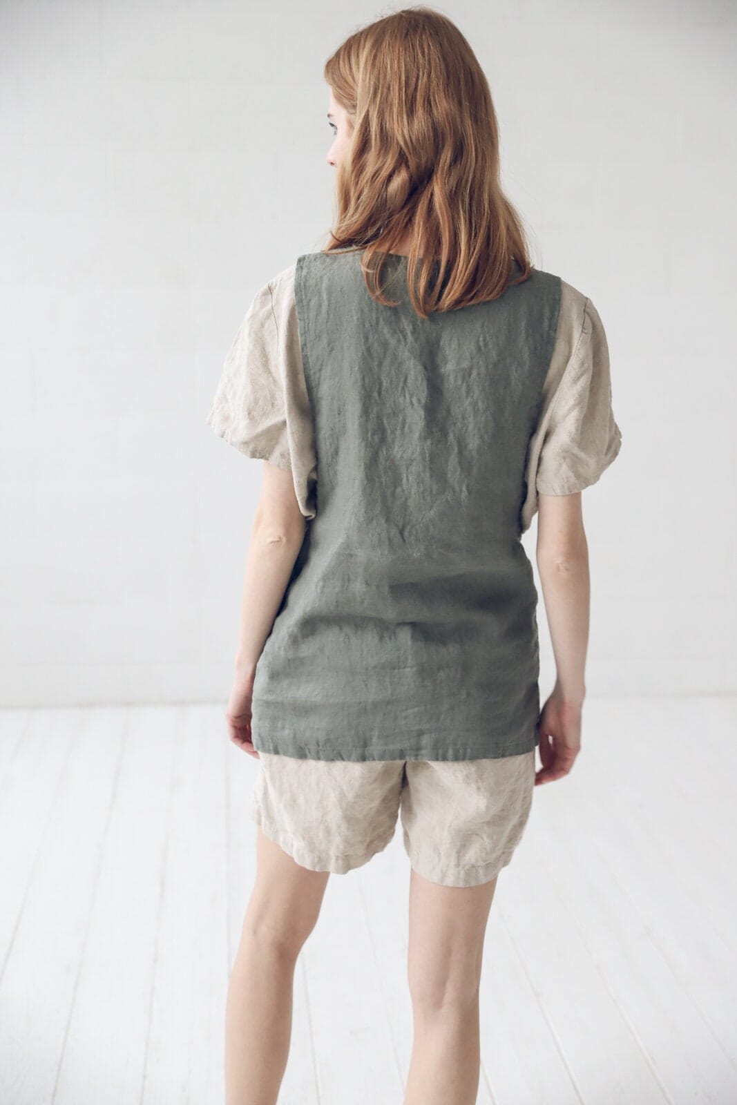 Linen Tee for Women Old Linen Mill 