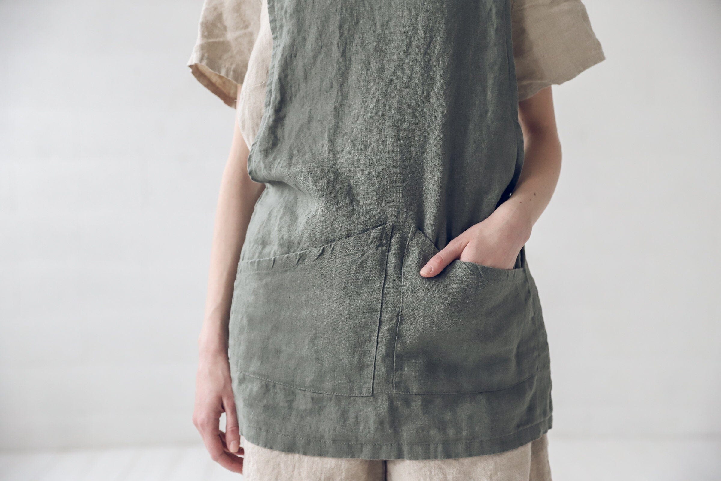 Linen Tee for Women Old Linen Mill 