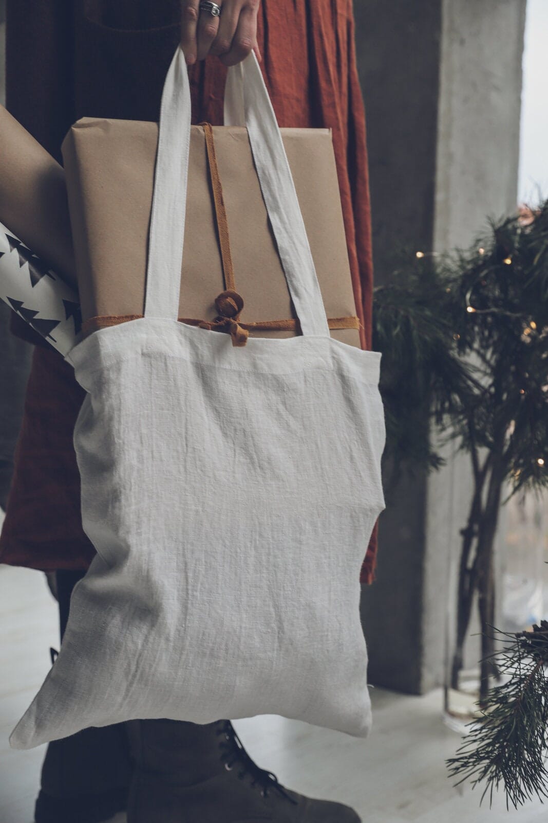 Linen Tote Bag Gift Idea Old Linen Mill 