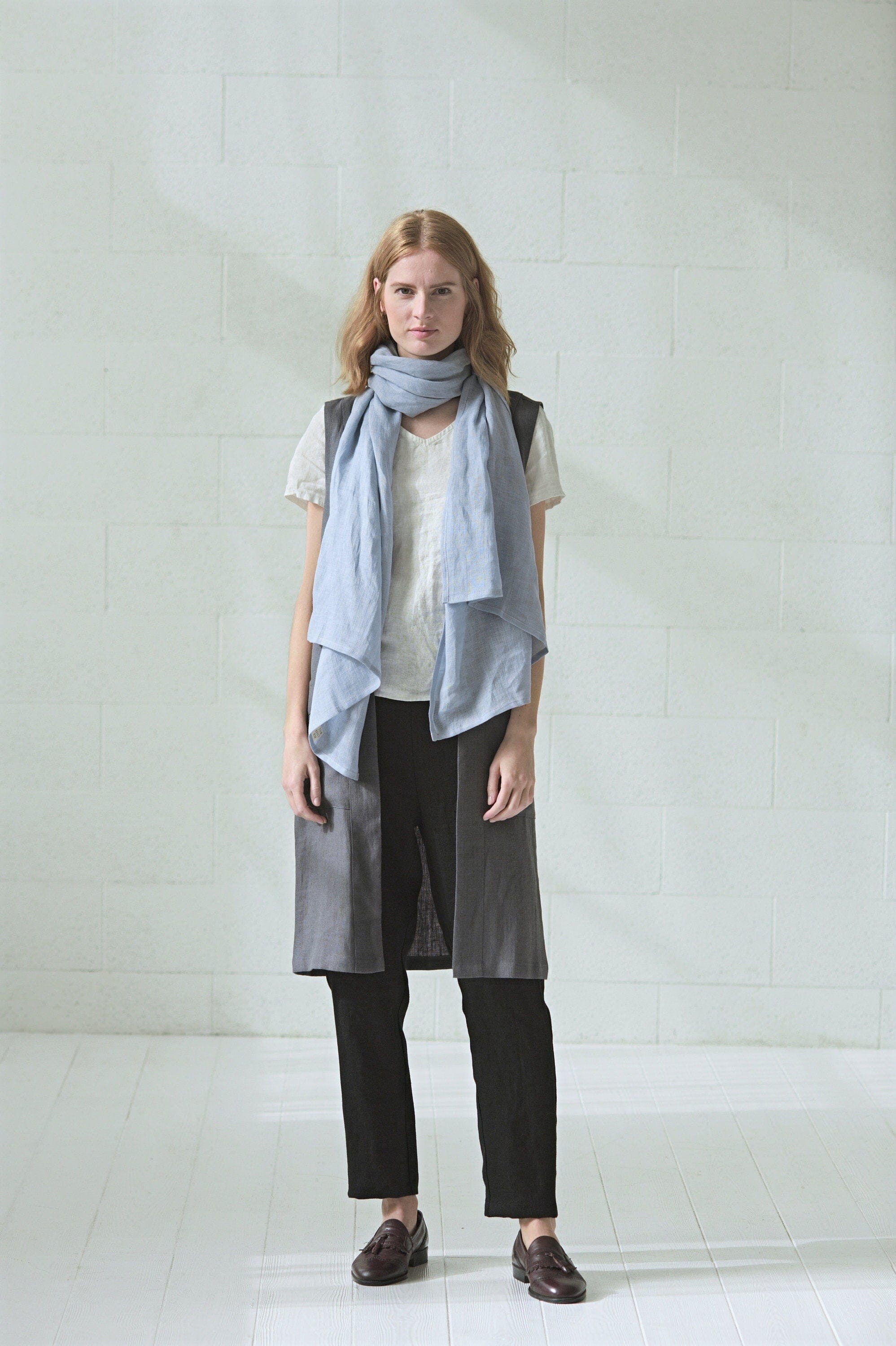 Linen Vest for Women Old Linen Mill 