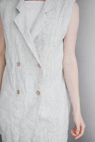 Linen Vest 245 Old Linen Mill