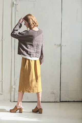 Loose Linen Short Top Old Linen Mill 