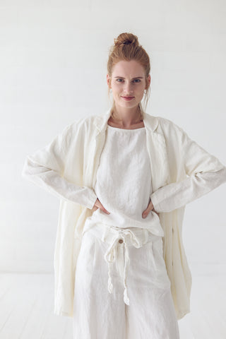 Loose Linen Trousers P10 Old Linen Mill
