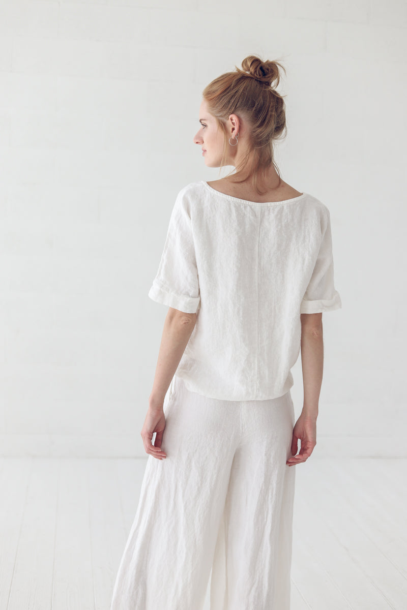 Loose Linen Trousers P10 Old Linen Mill