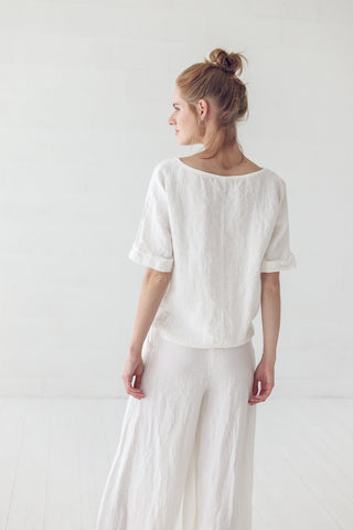 Loose Linen Trousers P10 Old Linen Mill