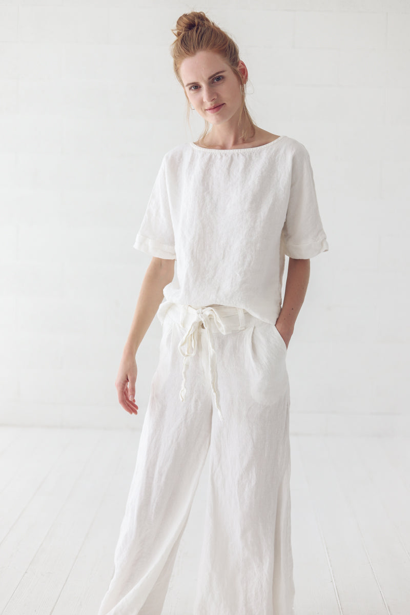 Loose Linen Trousers P10 Old Linen Mill