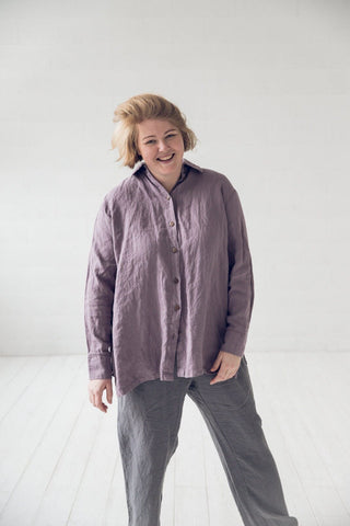 Loose Linen Women's Shirt Old Linen Mill 