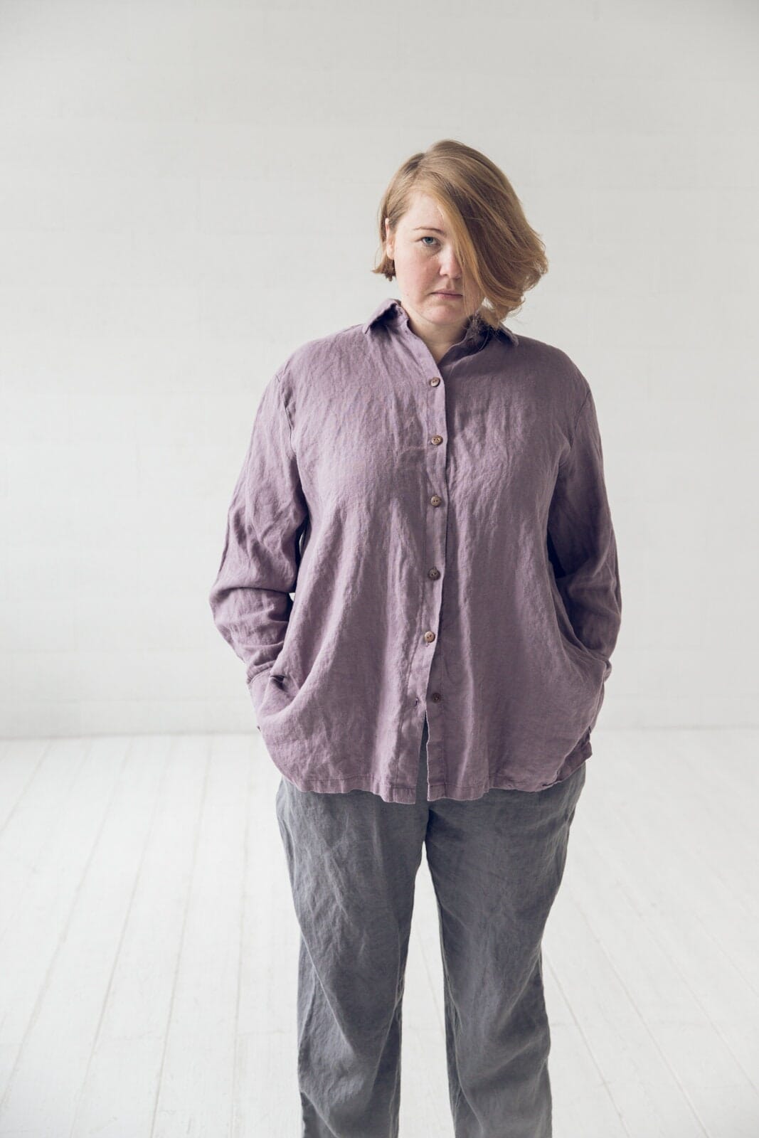 Loose Linen Women's Shirt Old Linen Mill 