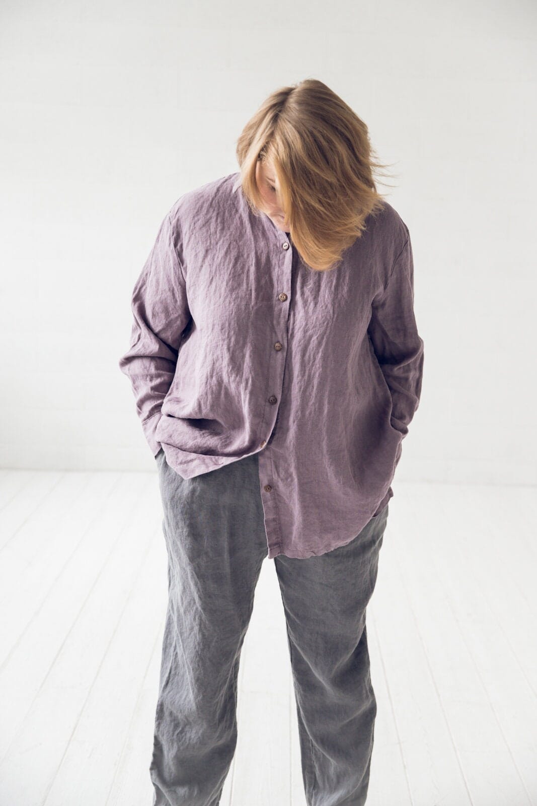 Loose Linen Women's Shirt Old Linen Mill 