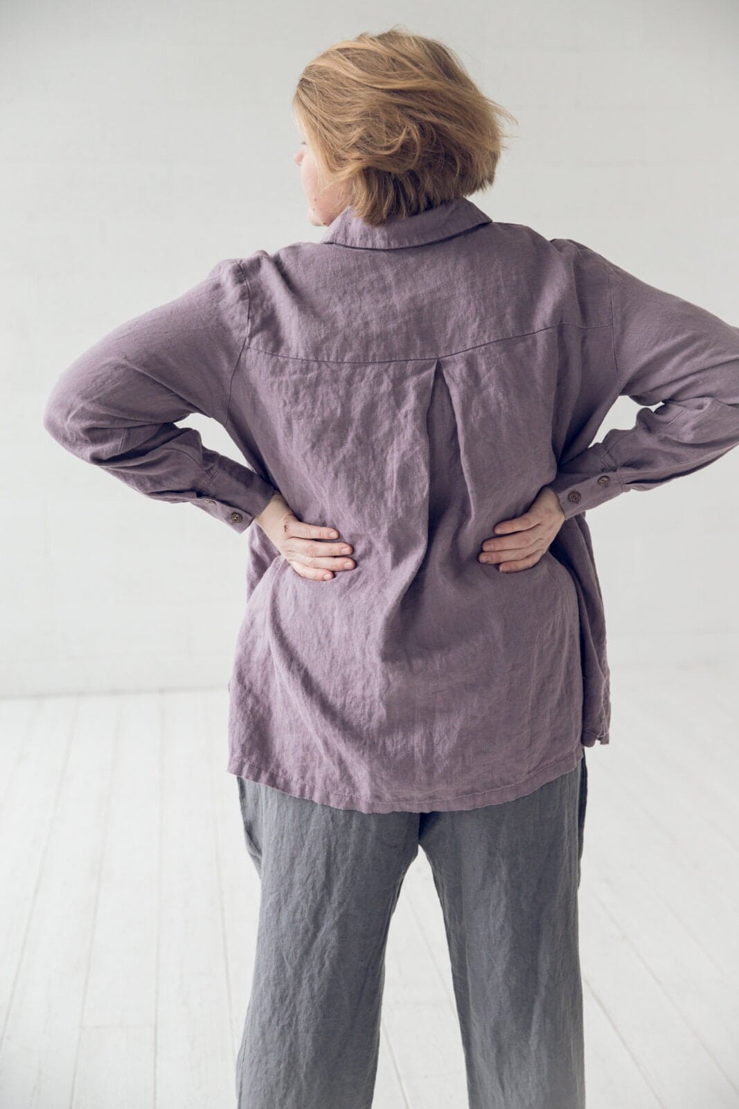 Loose Linen Women's Shirt Old Linen Mill 