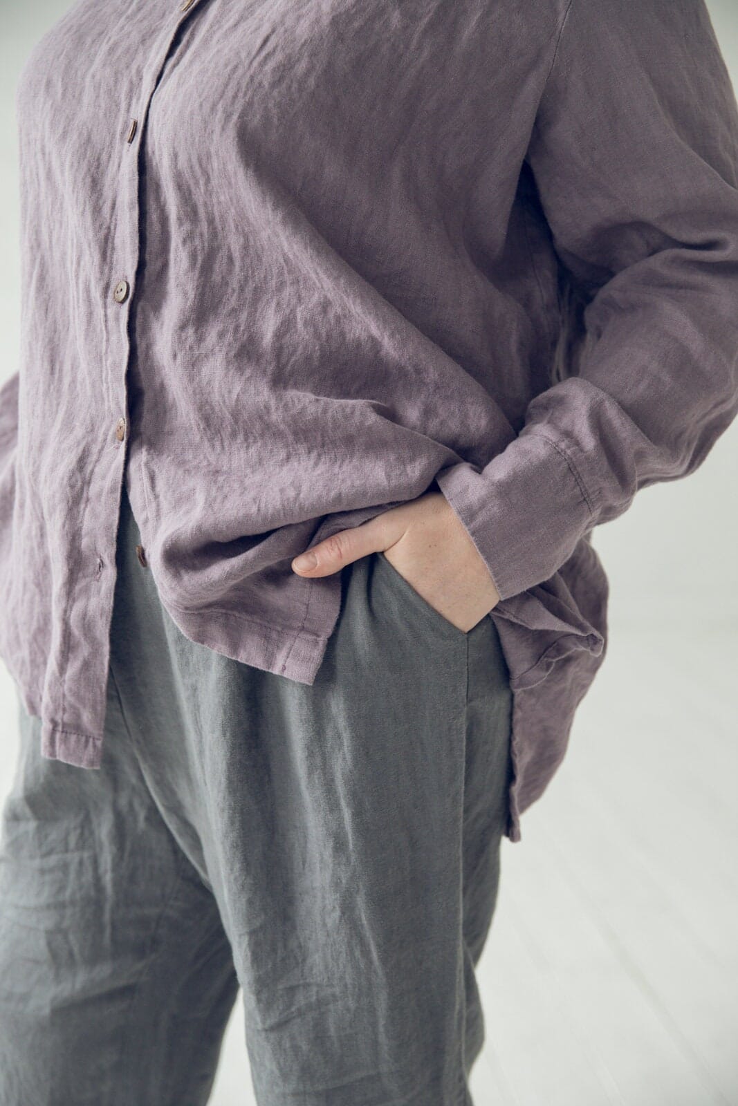 Loose Linen Women's Shirt Old Linen Mill 