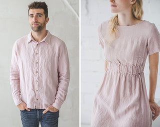mellow rose linen color - Old Linen Mill