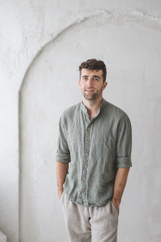 Men's Linen Pants Old Linen Mill