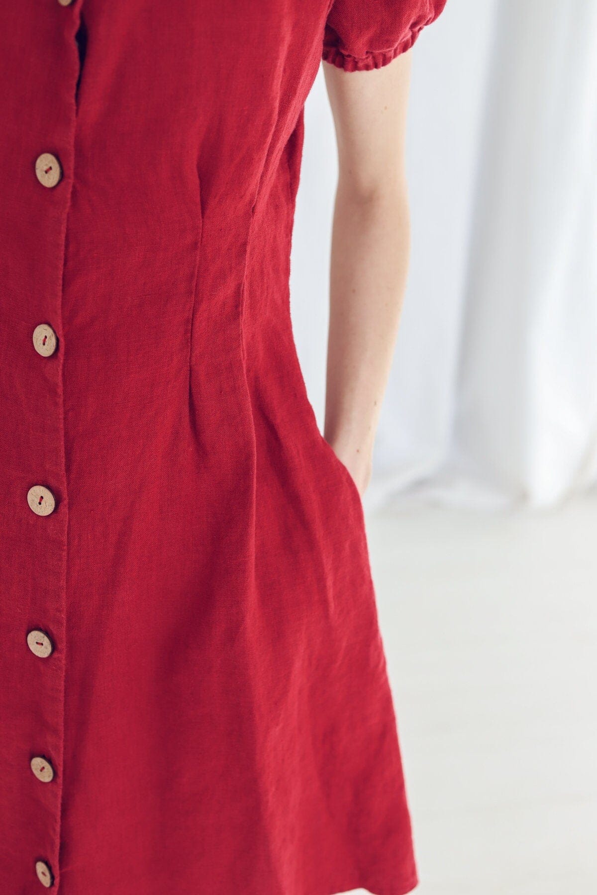 Mini Linen Women Summer Dress Old Linen Mill 