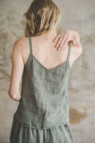 Minimalist Summer Linen Blouse Old Linen Mill 