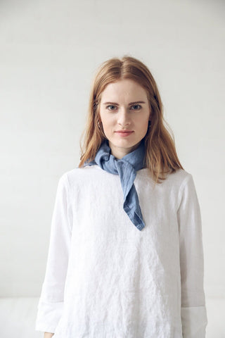 Multifunction Scarf Old Linen Mill Small Grey Checks 