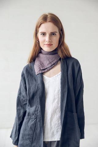 Multifunction Scarf Old Linen Mill Violet Ash 