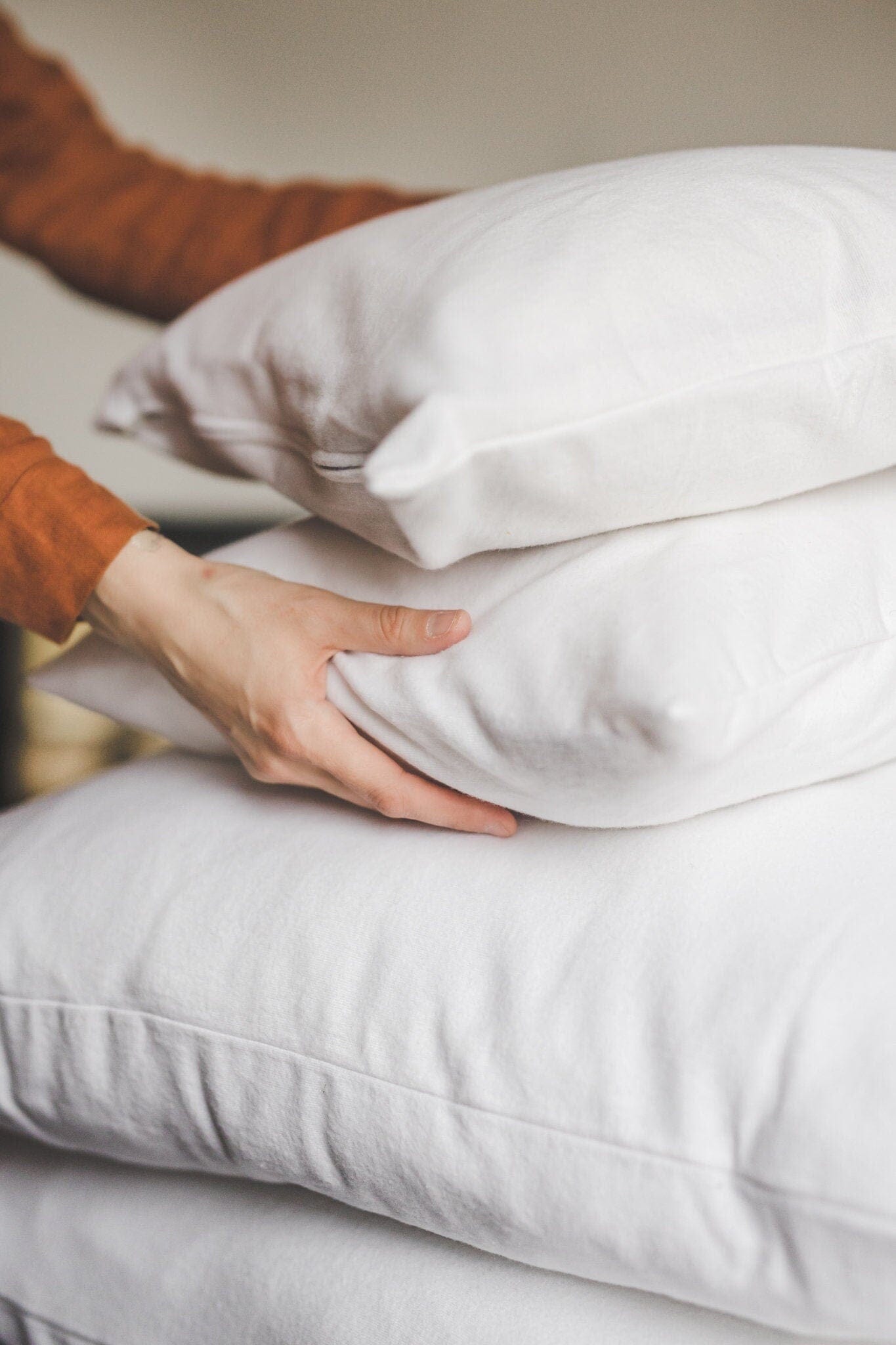 Natural Cotton Shams Home Decor Old Linen Mill 