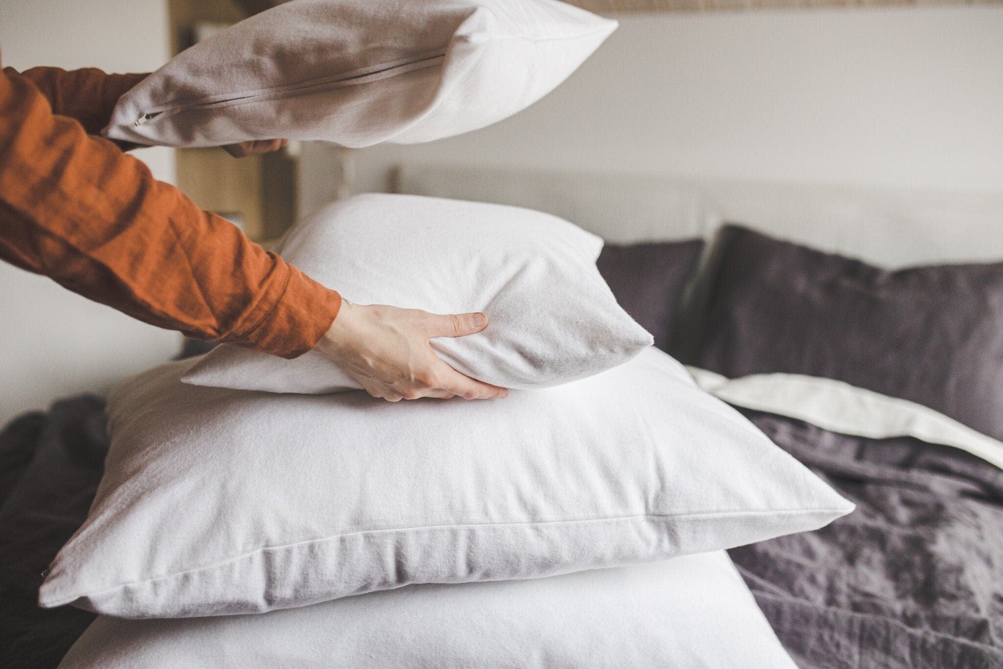 Natural Cotton Shams Home Decor Old Linen Mill 