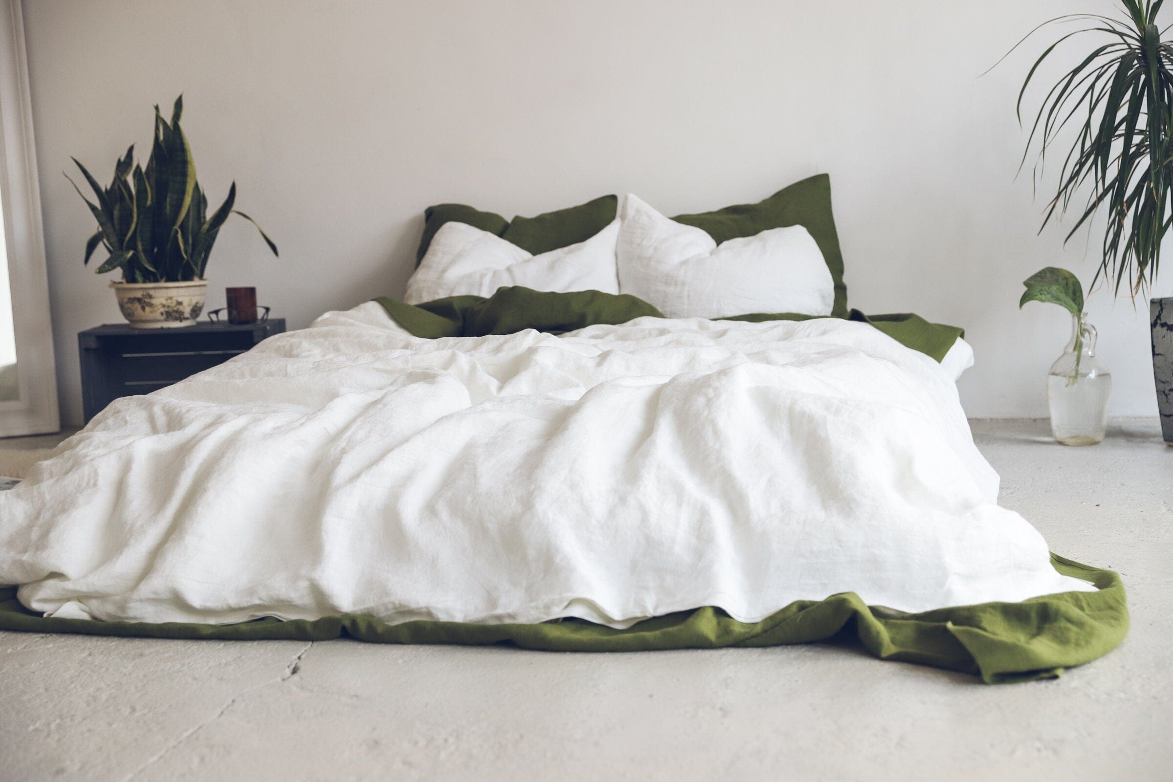 Natural Linen Ivory Bedding Set Old Linen Mill 